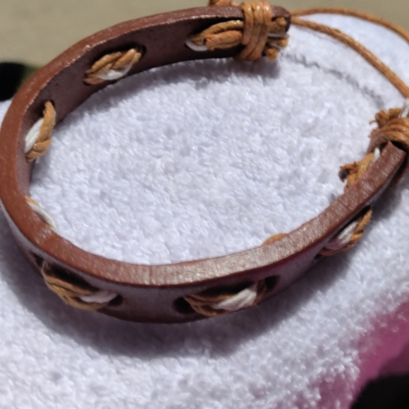 Genuine Leather Bracelet #1 Handmade!!! - Picture 3 of 5